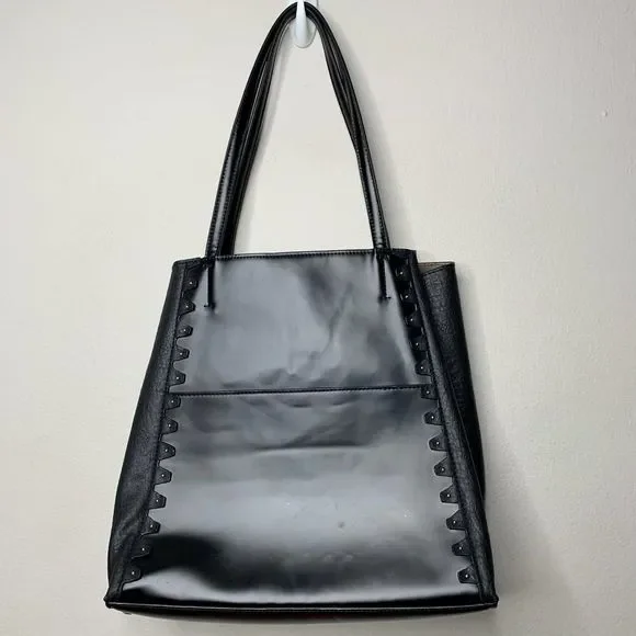 Danielle Nicole Faux Leather Tote Bag Black - Picture 12 of 15